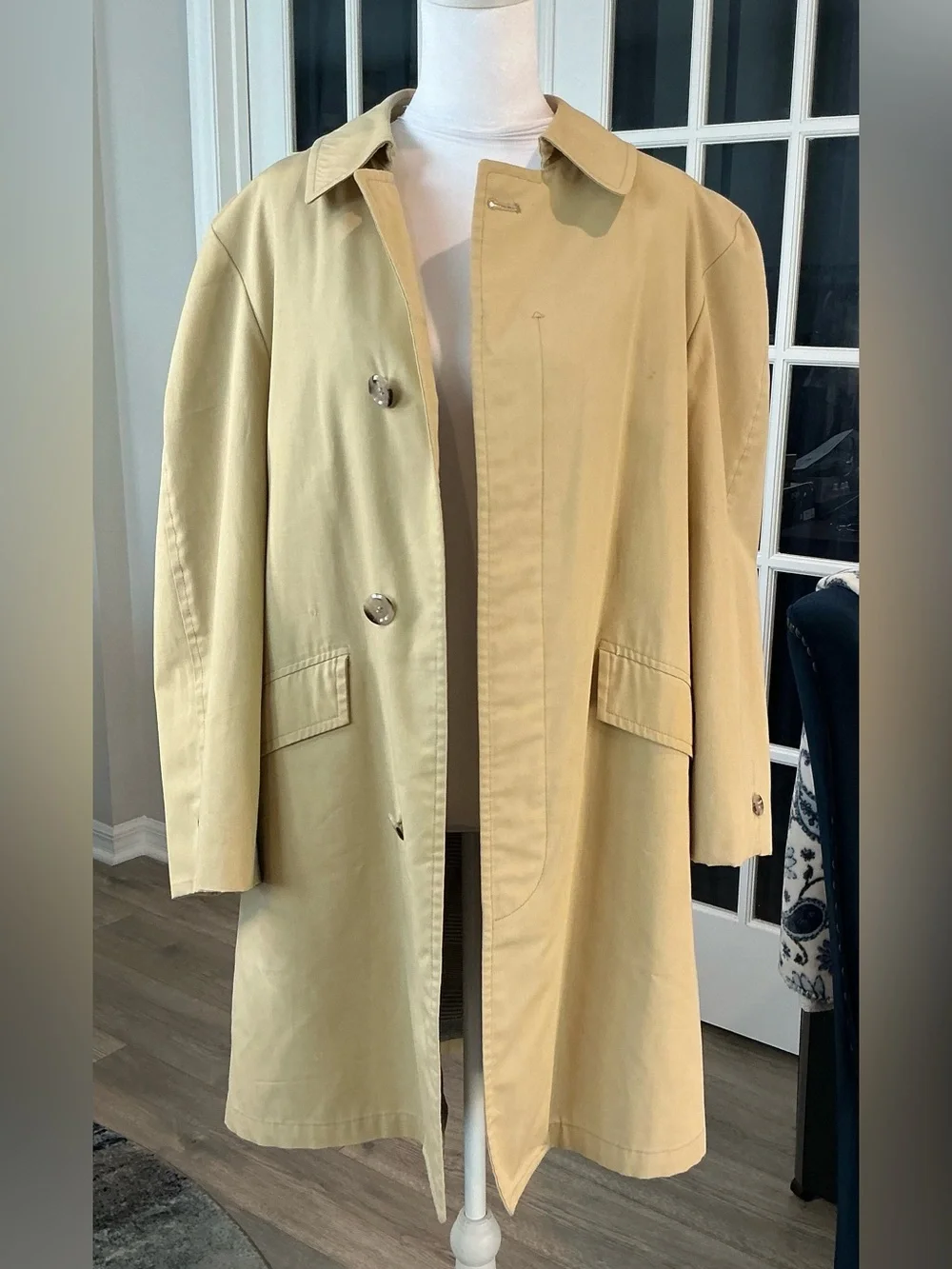 Vintage Gleneagles Weatherproofs Trench Coat Raincoat Houndstooth Lined (UNISEX)